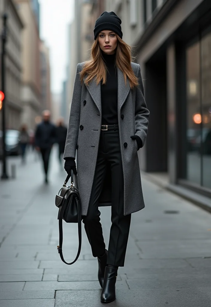 40 Stylish Winter Outfits You'll Fall in Love With (Wait Until You See #17!) - 2. Chic Monochrome