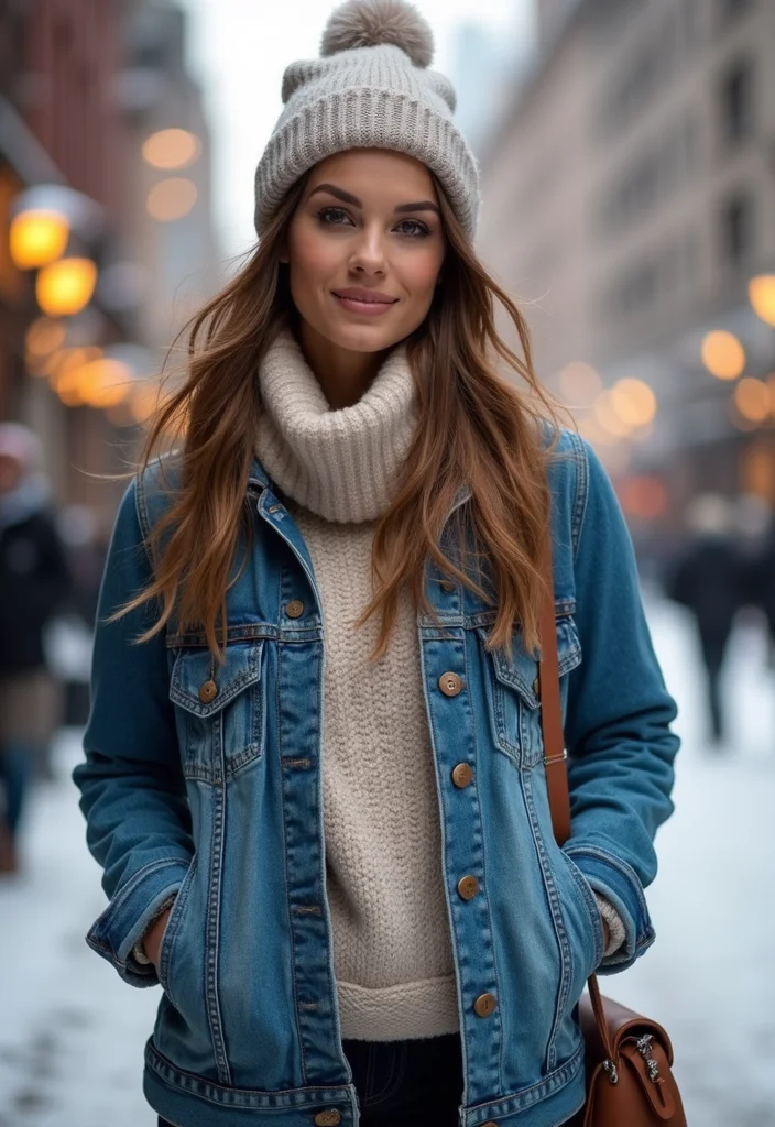 40 Stylish Winter Outfits You'll Fall in Love With (Wait Until You See #17!) - 26. Denim Delight