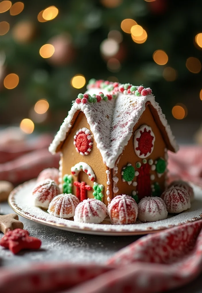 50 Stunning Christmas Centerpiece Ideas You Can Create This Holiday Season! - 15. Gingerbread House Centerpiece