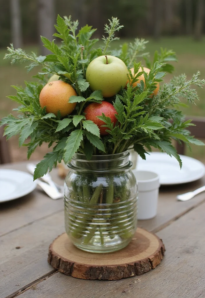50 Stunning Christmas Centerpiece Ideas You Can Create This Holiday Season! - 17. Eco-Friendly Centerpiece