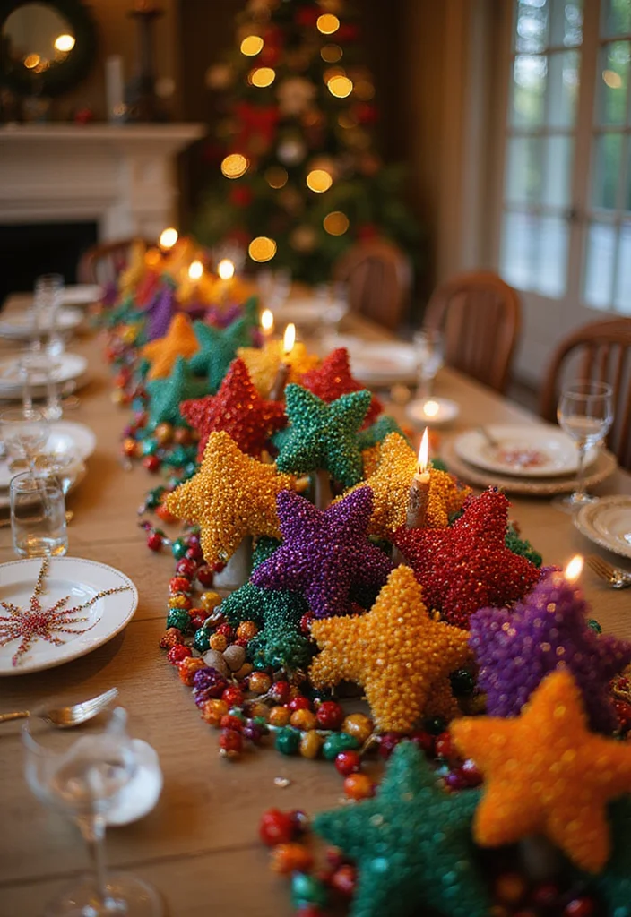 50 Stunning Christmas Centerpiece Ideas You Can Create This Holiday Season! - 37. Beautiful Beaded Centerpiece