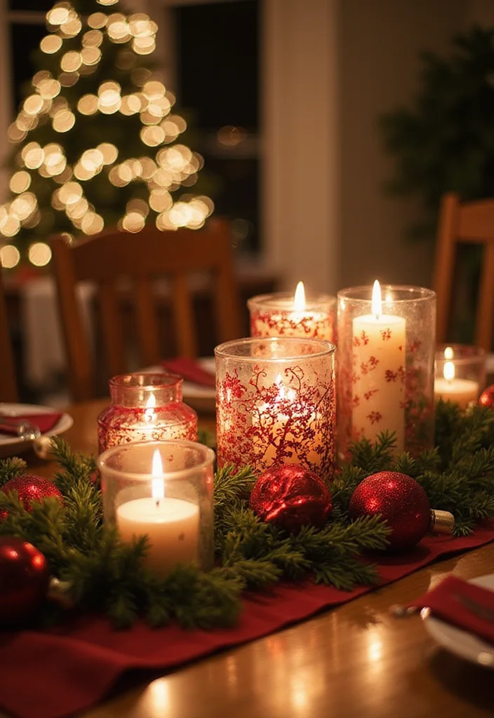50 Stunning Christmas Centerpiece Ideas You Can Create This Holiday Season! - 40. Creative Candle Holders