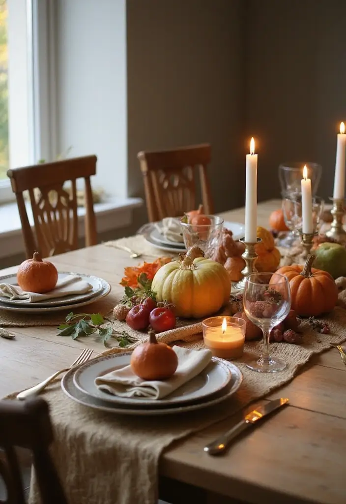 10 Effortless Fall Decorating Hacks That'll Transform Your Home in Minutes! - 10. Thoughtful Table Settings for Fall Gatherings