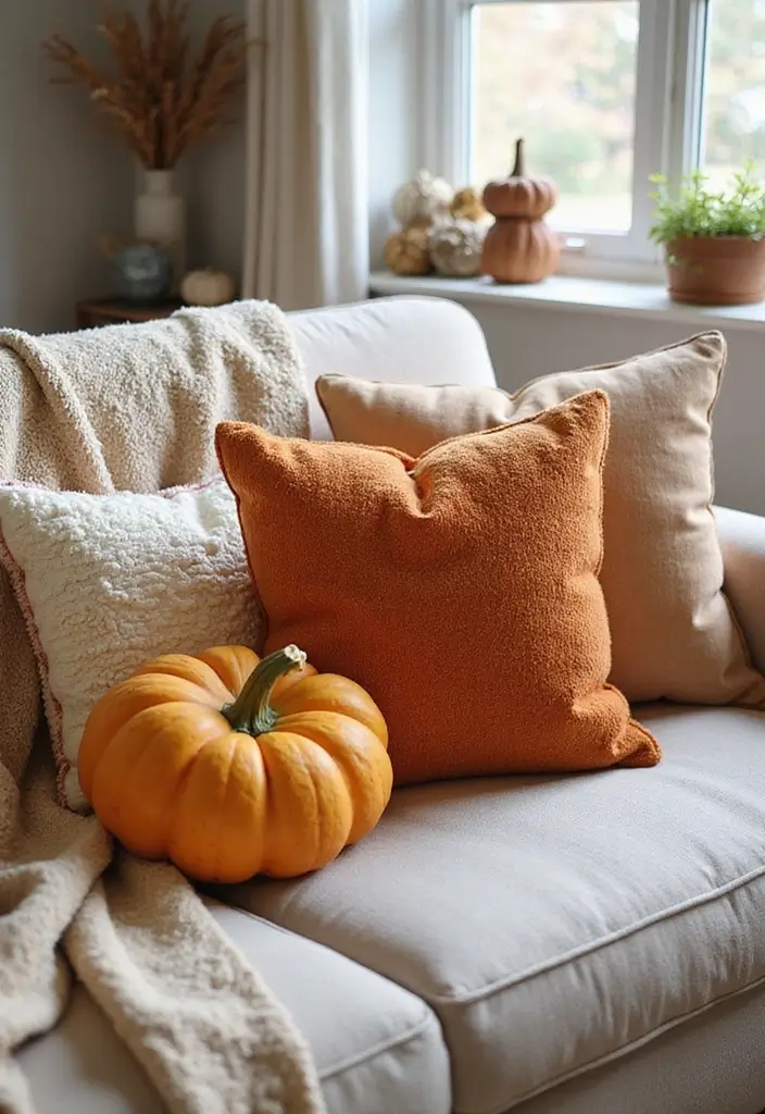 10 Effortless Fall Decorating Hacks That'll Transform Your Home in Minutes! - 2. Transform Your Throw Pillows