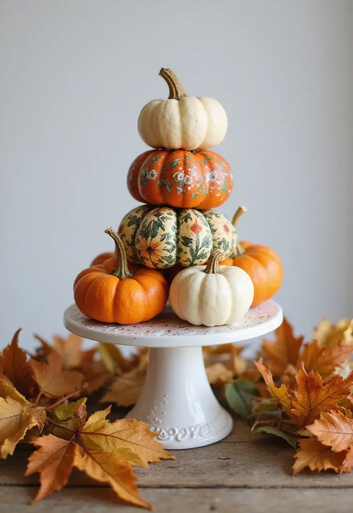 10 Effortless Fall Decorating Hacks That'll Transform Your Home in Minutes! - 6. Display Pumpkins in Creative Ways