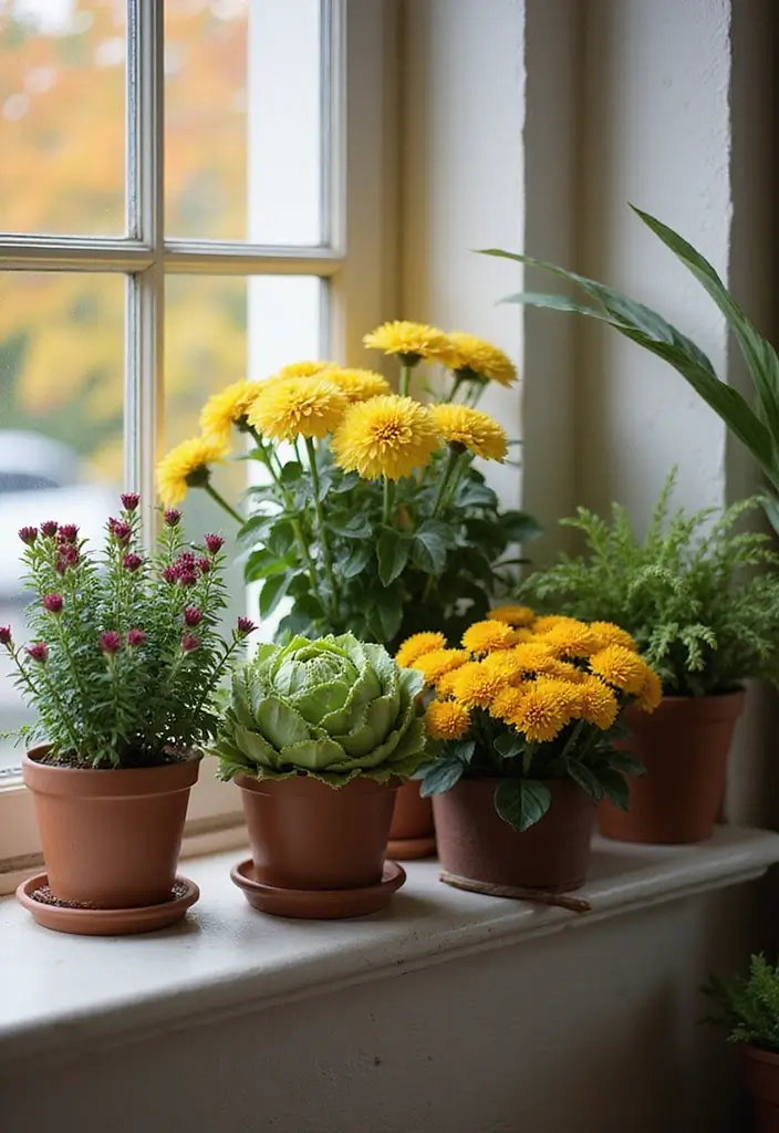 10 Effortless Fall Decorating Hacks That'll Transform Your Home in Minutes! - 7. Bring the Outdoors In with Potted Plants