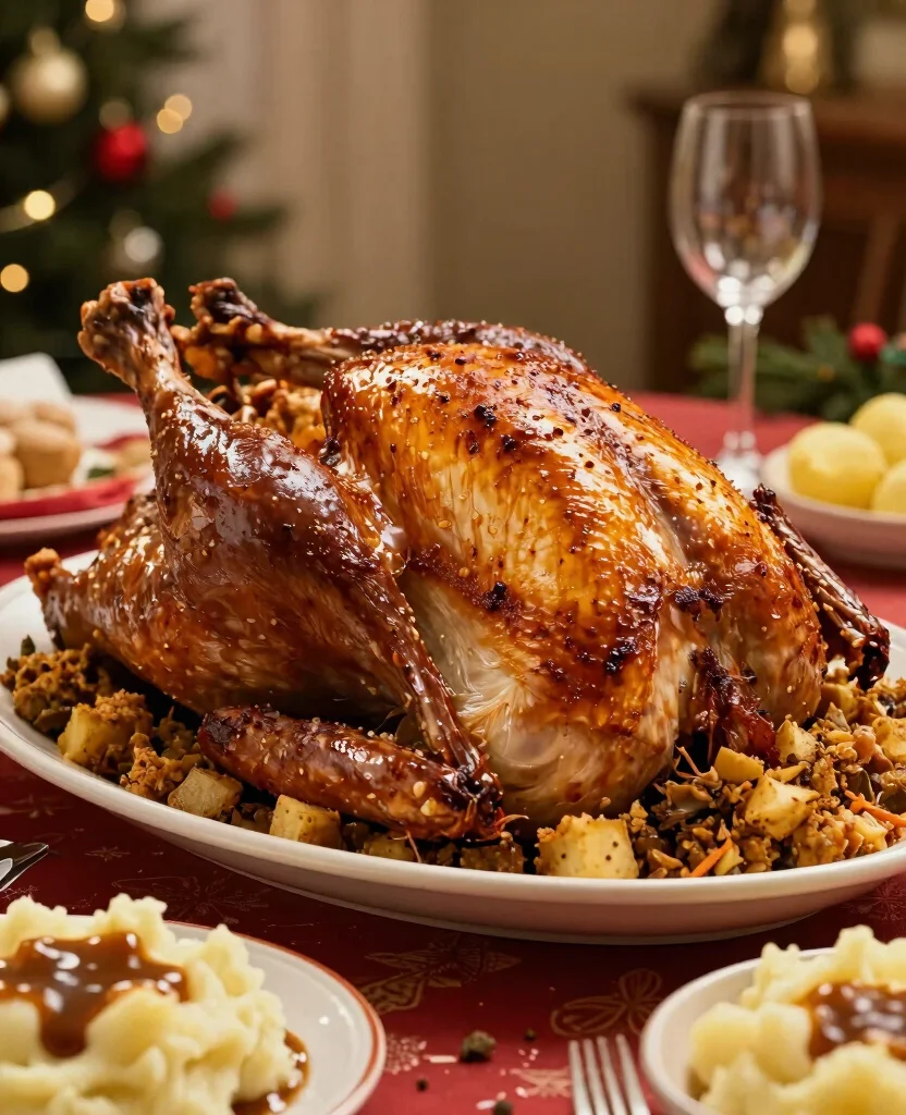 11 Mouth-Watering Christmas Turkey Recipes That Will Steal the Show! - 10. Classic Roast Turkey with Stuffing