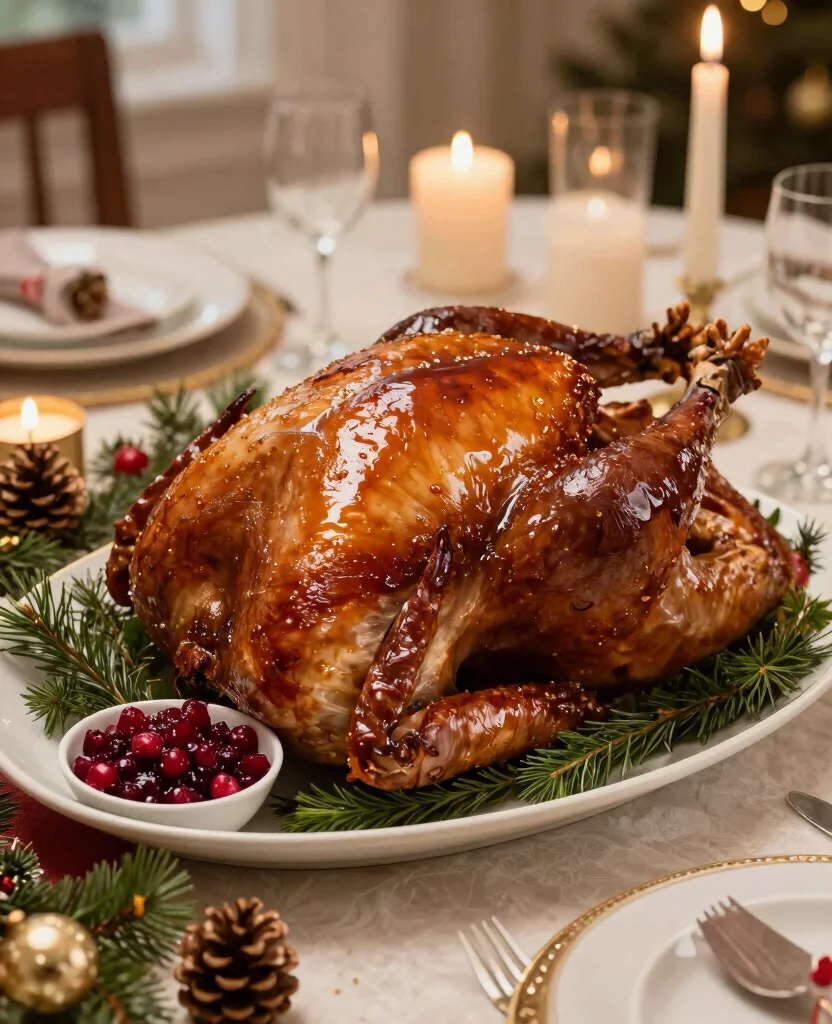 11 Mouth-Watering Christmas Turkey Recipes That Will Steal the Show! - 2. Maple-Glazed Turkey with Cranberry Sauce