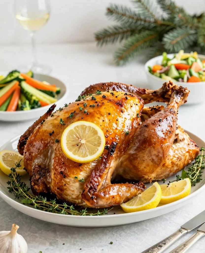 11 Mouth-Watering Christmas Turkey Recipes That Will Steal the Show! - 5. Garlic and Lemon Roasted Turkey
