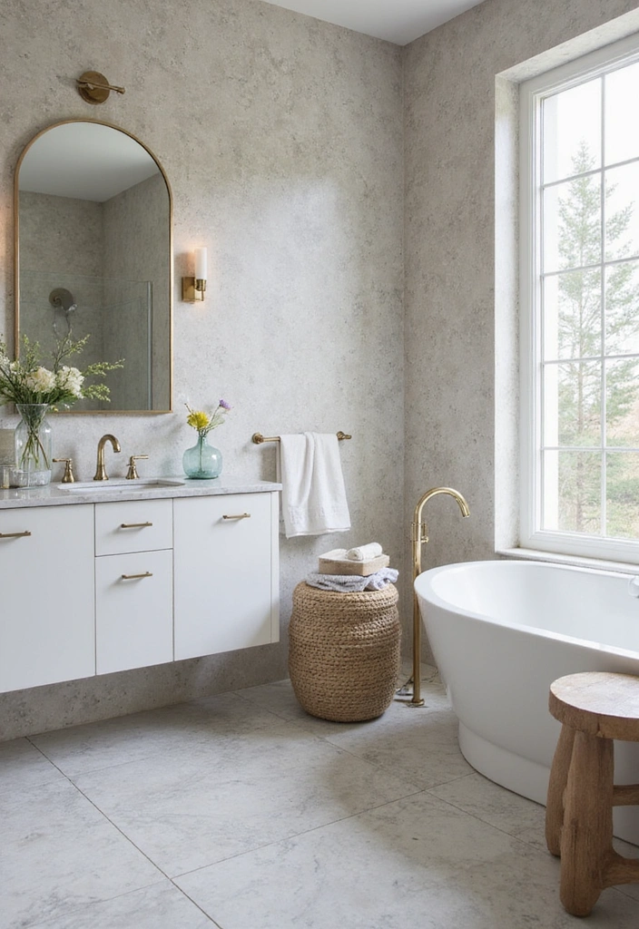 18 Stunning Bathroom Makeovers Under $500 (You Won't Believe #12!) - 12. Faux Finishes That Wow