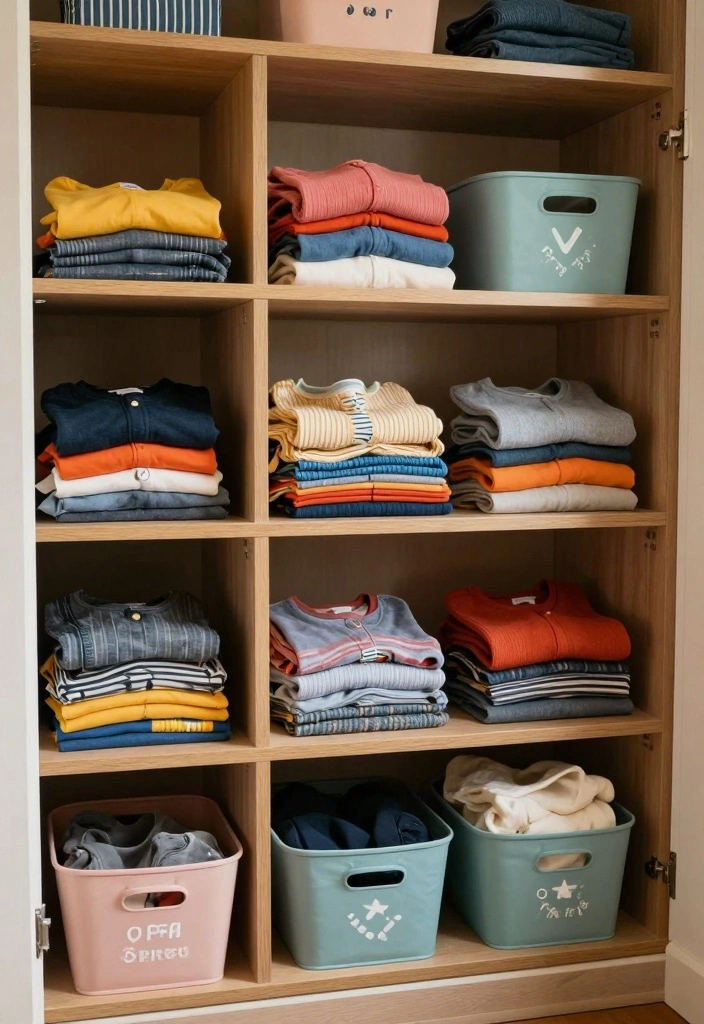 19 Kids Closet Organization Tricks That'll Make You the Ultimate Parent! - 10. Rotating Seasonal Wardrobe 1