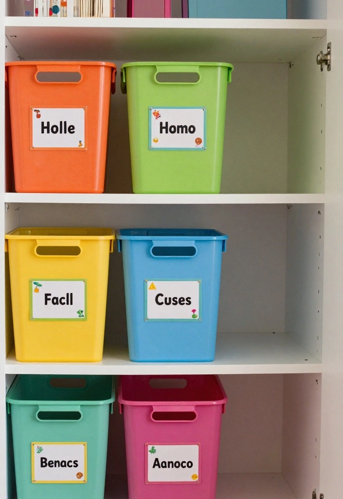 19 Kids Closet Organization Tricks That'll Make You the Ultimate Parent! - 9. Label Everything 1
