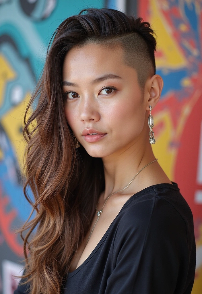 20 Inspiring Women’s Shaved Hairstyles That Will Make You Ditch the Long Locks! - 11. Reverse Undercut