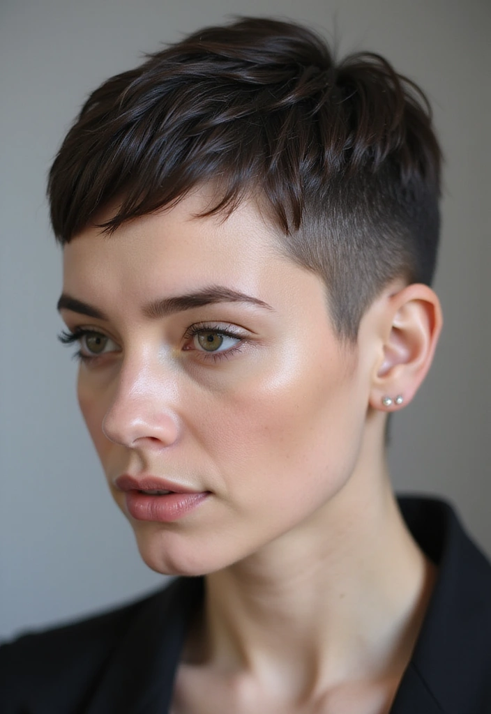 20 Inspiring Women’s Shaved Hairstyles That Will Make You Ditch the Long Locks! - 13. Razor Cut Shaved Hair