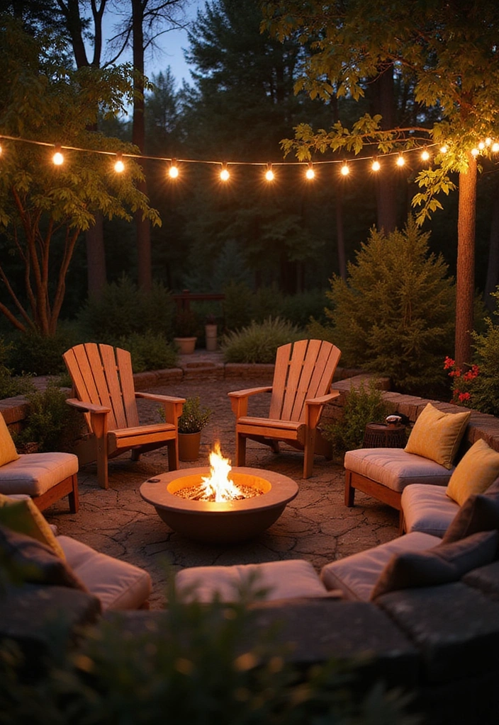 22 Beautiful Patio Decor Ideas That Will Make You the Envy of the Neighborhood! - 1. Cozy Fire Pit Area