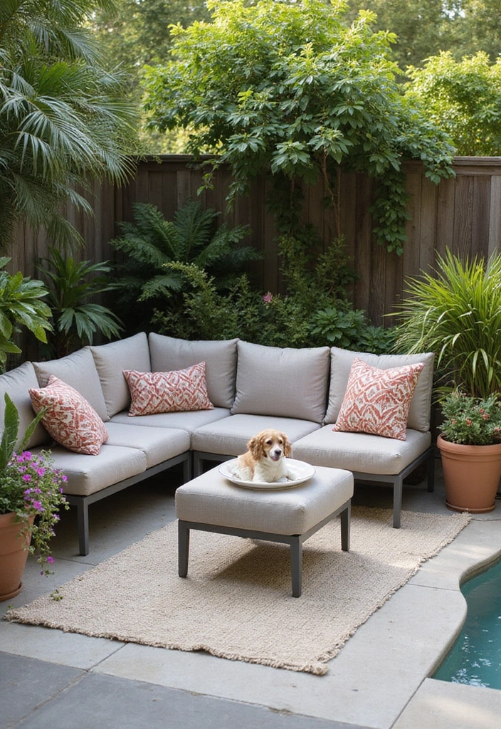 22 Beautiful Patio Decor Ideas That Will Make You the Envy of the Neighborhood! - 15. Pet-Friendly Spaces