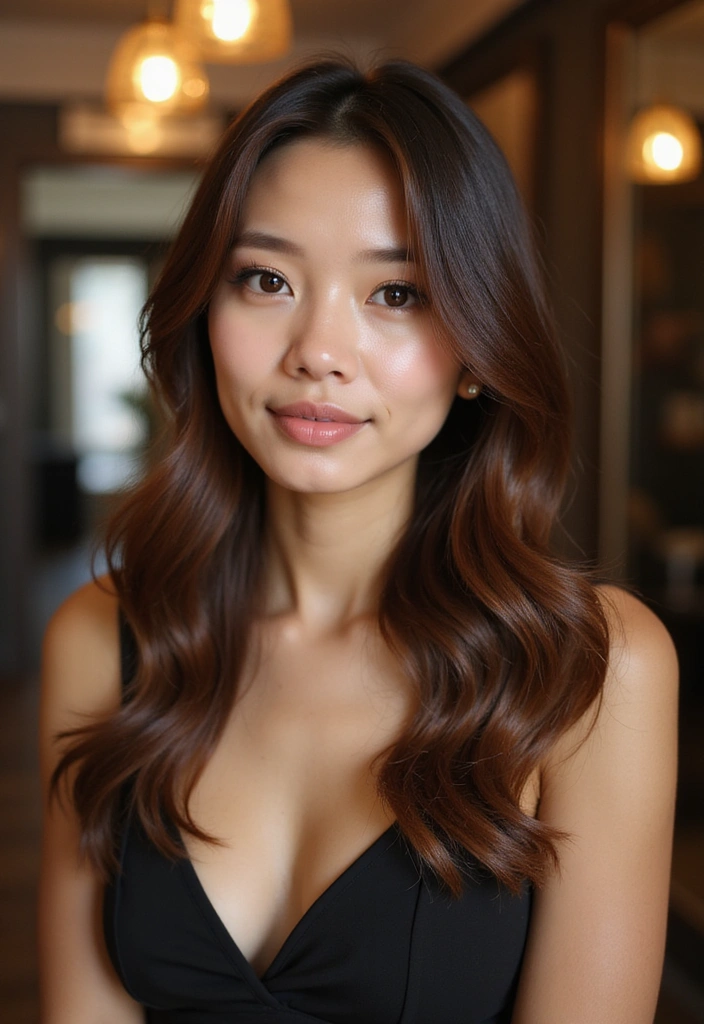 23 Gorgeous Warm Brown Hair Styles That Will Make You Want to Change Your Look! - 19. Warm Brown with Shiny Finish