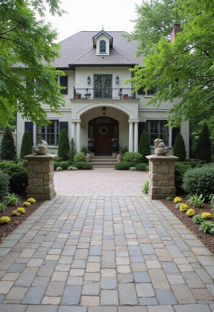 25 Curb Appeal Tips That Real Estate Pros Swear By (Transform Your Home's First Impression!) - 17. Driveway Decorations