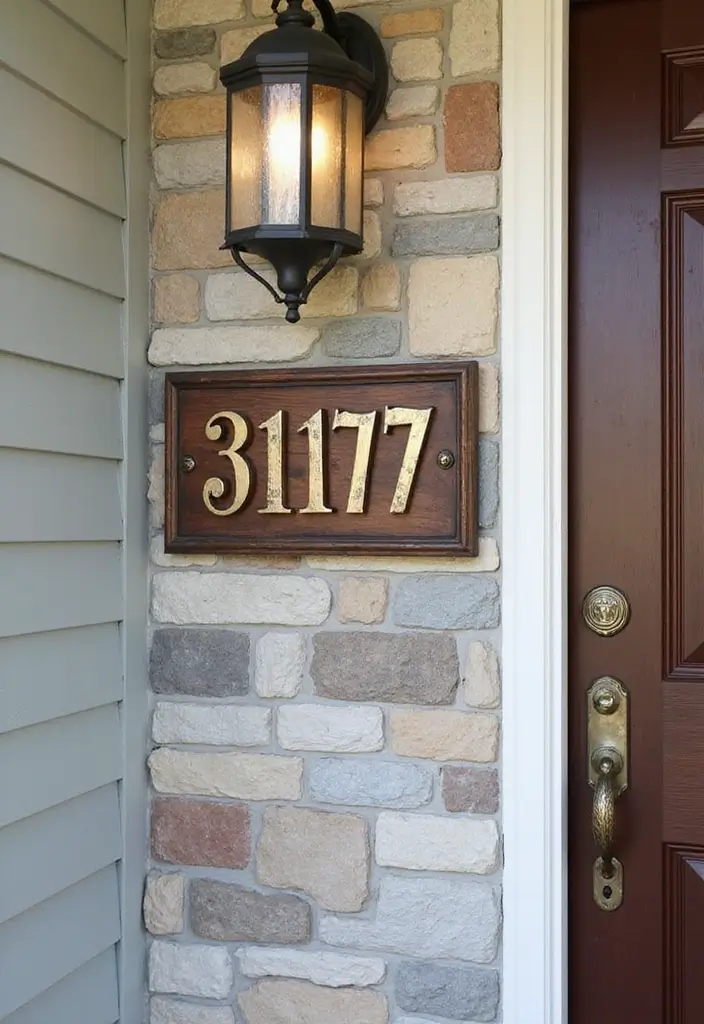 25 Curb Appeal Tips That Real Estate Pros Swear By (Transform Your Home's First Impression!) - 3. Functional and Attractive House Numbers