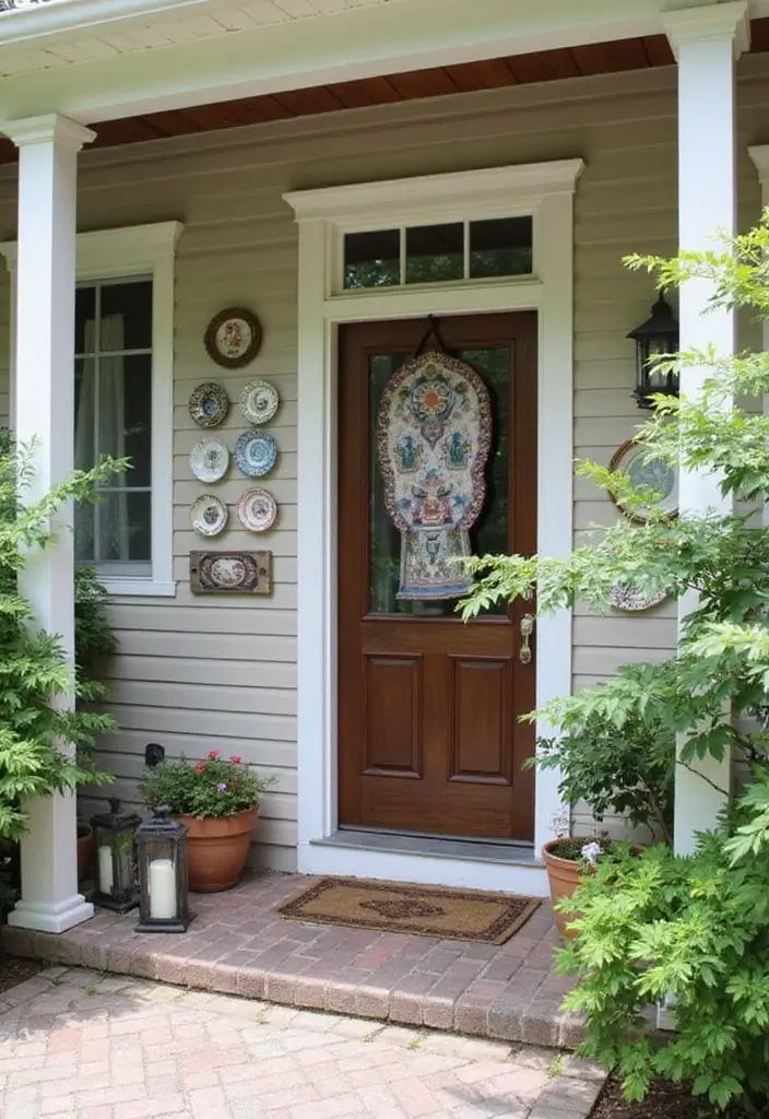 33 Stunning Porch Decor Ideas That Will Wow Your Guests Instantly! - 4. Artistic Wall Hangings