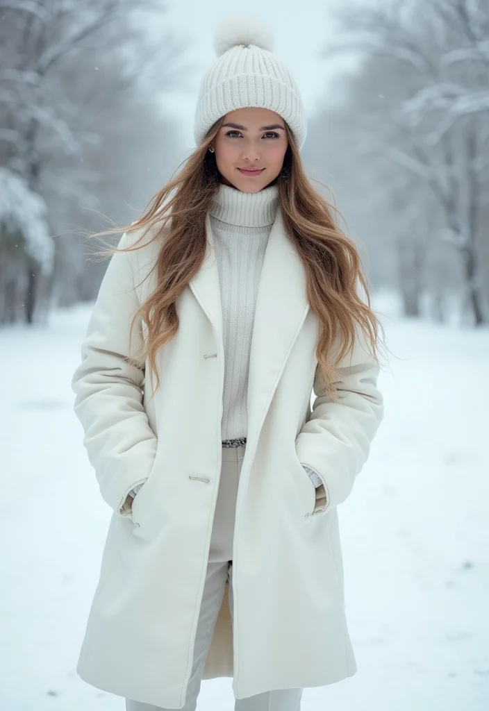 42 European Winter Outfits You'll Want to Copy This Season (Wait Until You See #12!) - 16. Warm Winter Whites: All-White Outfits