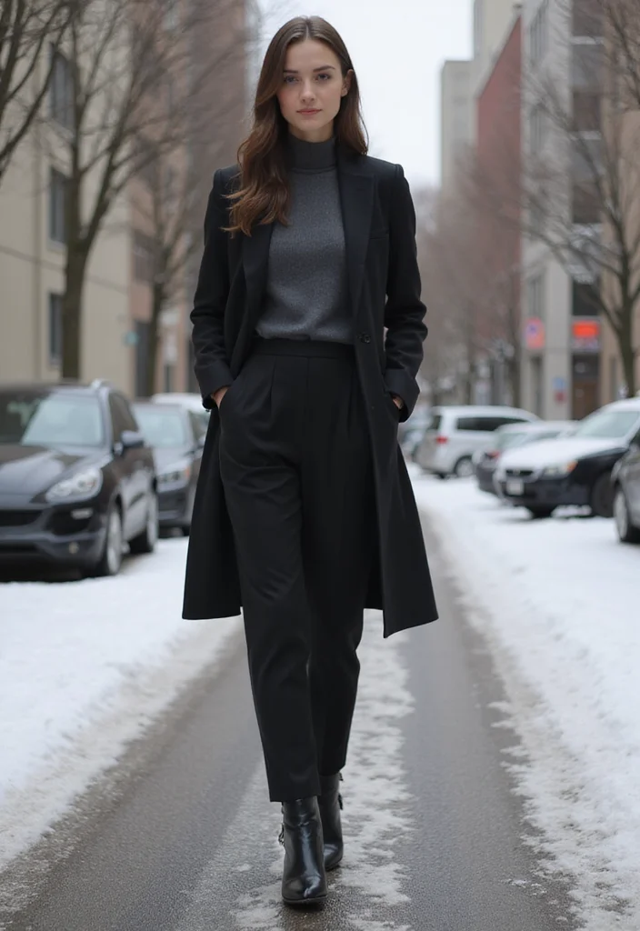 42 European Winter Outfits You'll Want to Copy This Season (Wait Until You See #12!) - 38. Monochrome Looks: Timeless and Trendy