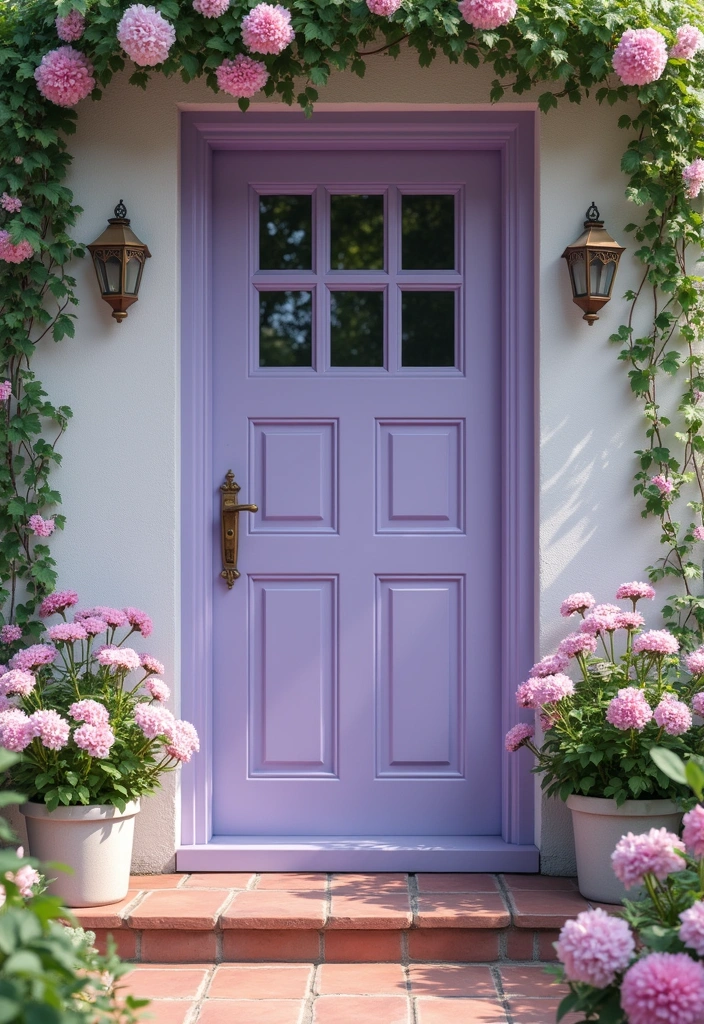 45 Best Front Door Colors That Will Transform Your Home's Curb Appeal! - 10. Lavender