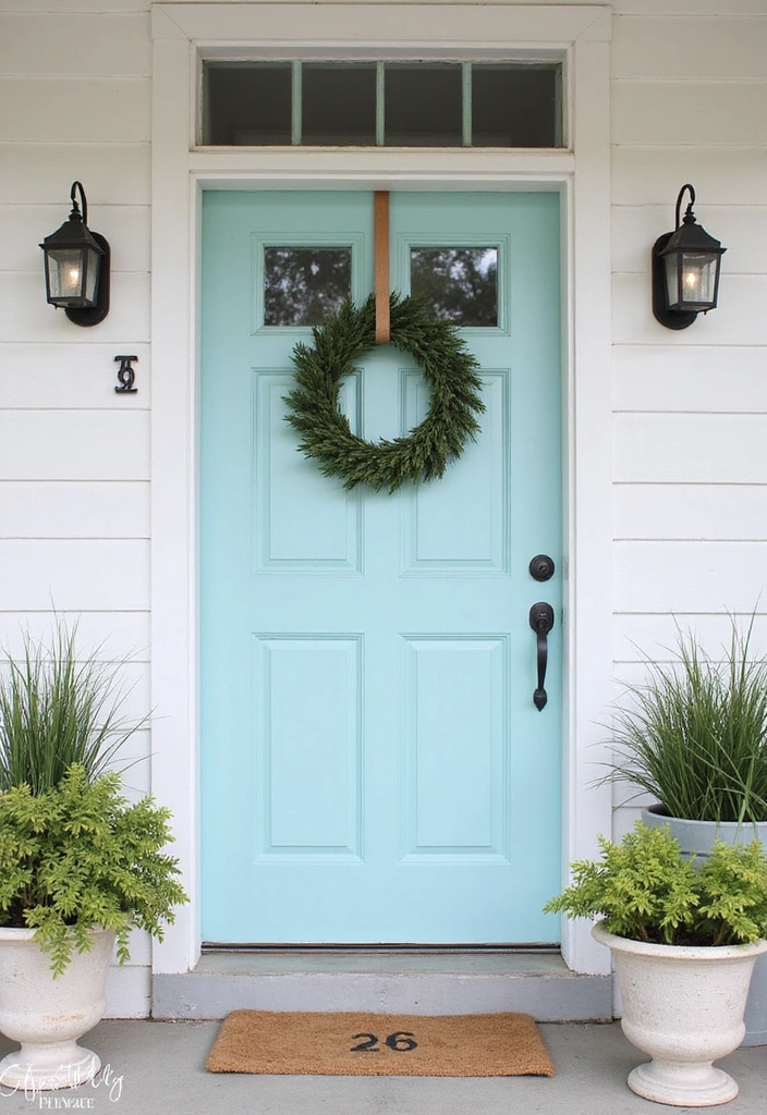 45 Best Front Door Colors That Will Transform Your Home's Curb Appeal! - 2. Soft Blue