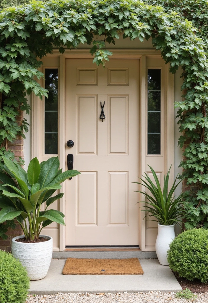 45 Best Front Door Colors That Will Transform Your Home's Curb Appeal! - 40. Sand