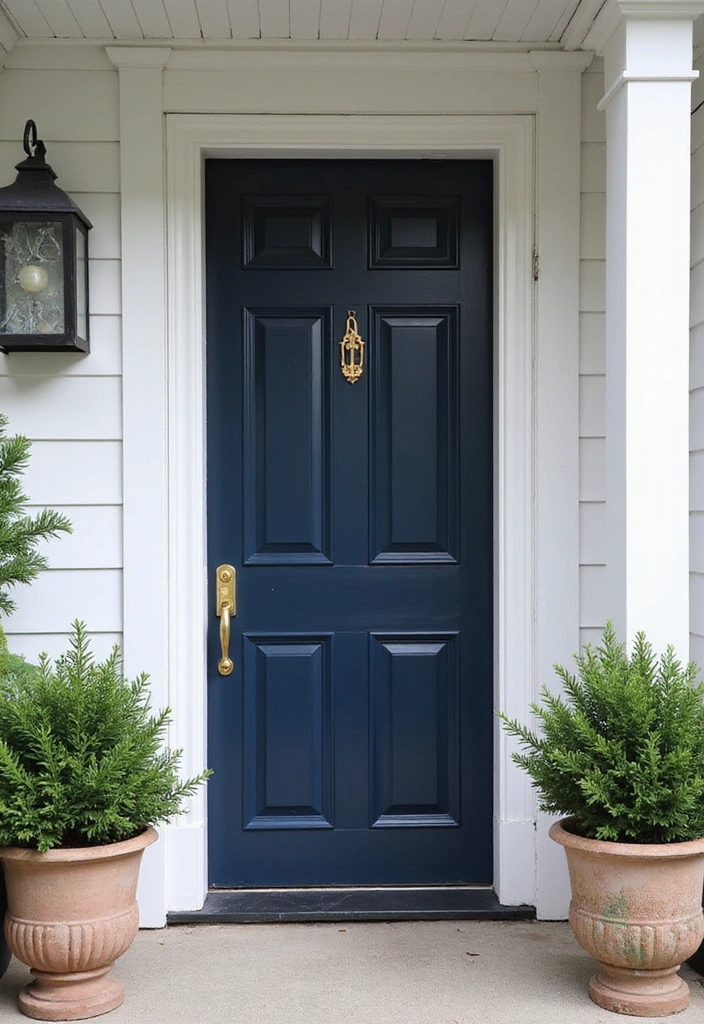 45 Best Front Door Colors That Will Transform Your Home's Curb Appeal! - 6. Deep Navy