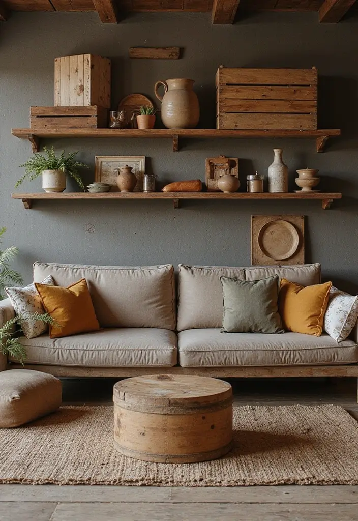 Cozy Up Your Home: 25 Fall Décor Ideas That Feel Like a Warm Hug - 9. Rustic Accents