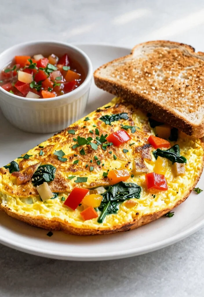 10 Air Fryer Breakfasts You Can Whip Up in 10 Minutes (Perfect for Busy Mornings!) - 6. Air Fryer Veggie Omelette 1