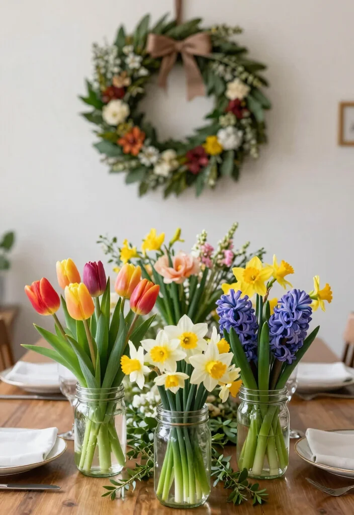 10 Simple Easter Decor and Table Ideas That Will Make Your Celebration Feel Extra Special! - 4. Floral Accents Everywhere 1