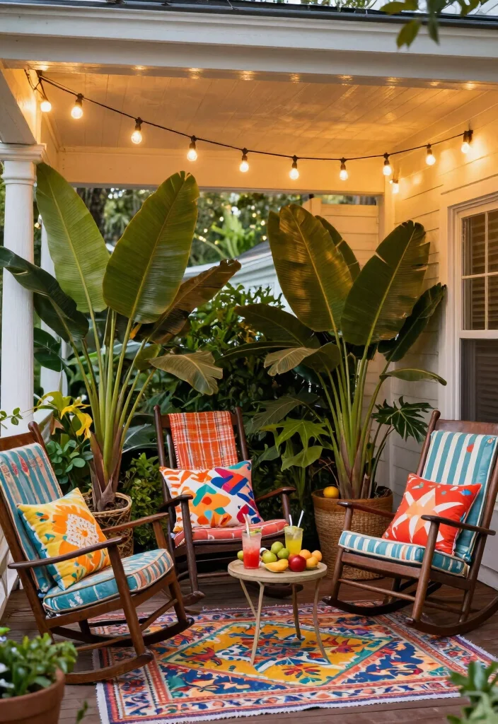 15 Stunning Front Porch Ideas for Every Season (Your Guests Will Be Amazed!) - 2. Summer Vibes with Tropical Touches 1