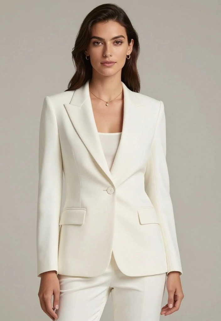 17 Show-Stopping Formal Elegant Outfit Ideas to Dazzle at Your Next Party! - 15. Timeless White Suit 1