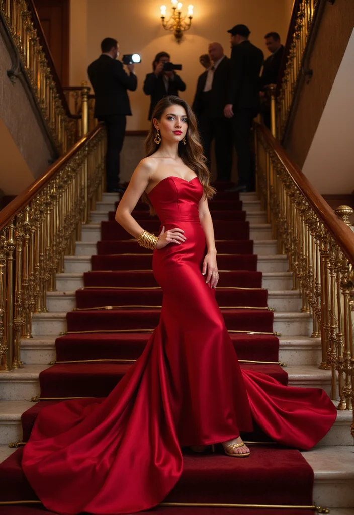 17 Show-Stopping Formal Elegant Outfit Ideas to Dazzle at Your Next Party! - 7. The Red Carpet Siren 1