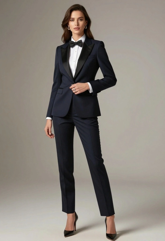17 Show-Stopping Formal Elegant Outfit Ideas to Dazzle at Your Next Party! - 9. Sophisticated Tuxedo 1