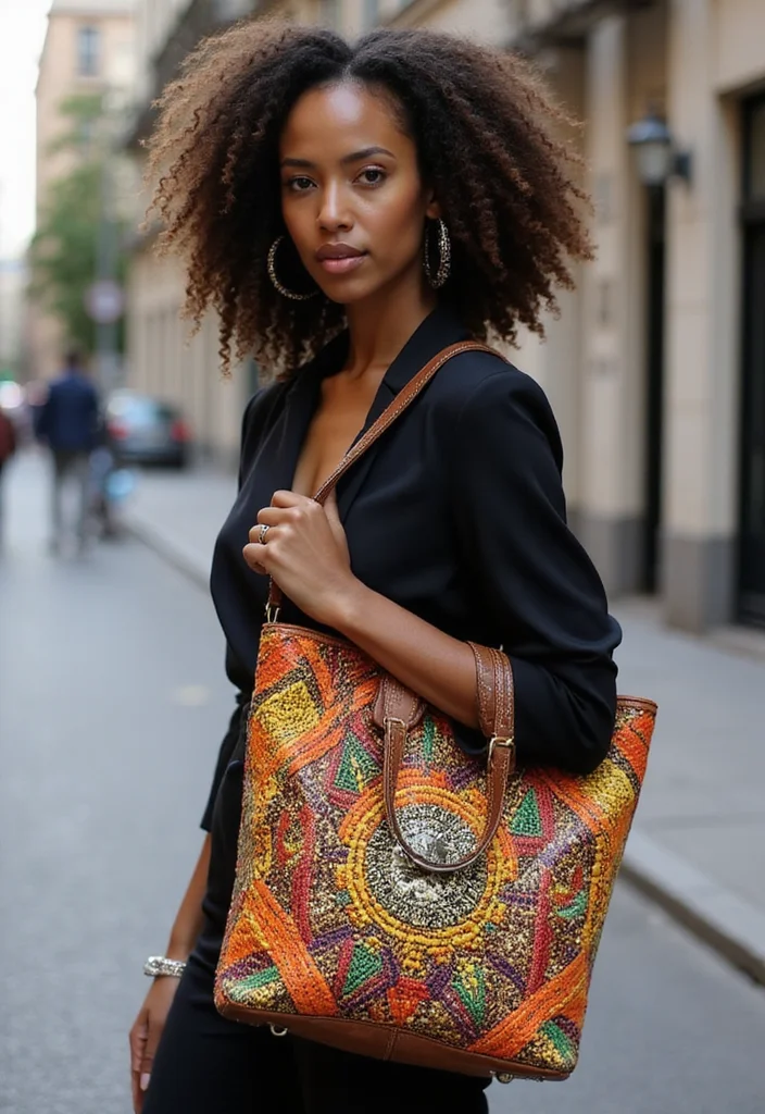 18 African Bohemian Looks That Will Transform Your Street Style Game! - 15. Unique Bag Designs 1