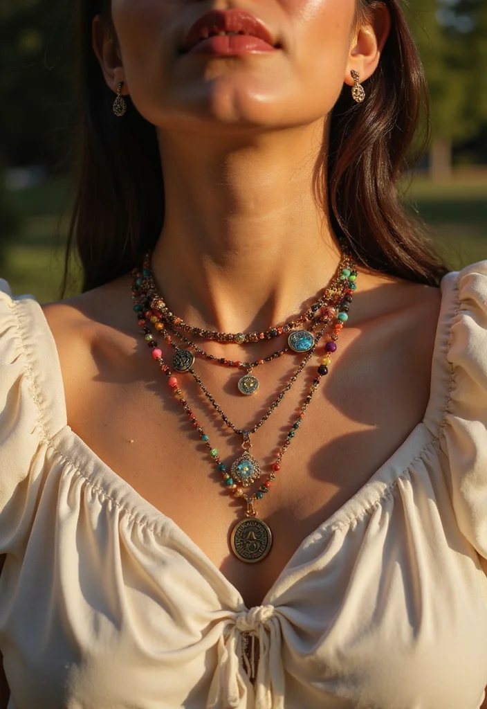 18 African Bohemian Looks That Will Transform Your Street Style Game! - 17. Layered Necklaces 1