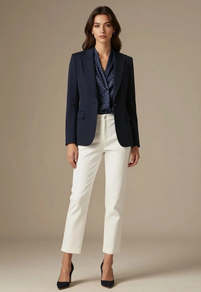 18 Outfits Built Around Your Favorite Blazer That Will Turn Heads! - 18. Blazer with a Wrap Top 1