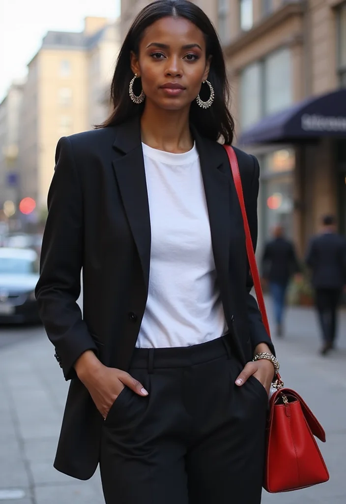 18 Outfits Built Around Your Favorite Blazer That Will Turn Heads! - 6. Statement Accessories with a Blazer 1