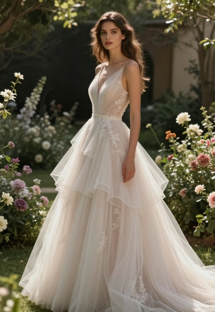 18 Stunning Boho Wedding Dresses That Will Leave You Breathless! - 10. Tulle Layers 1