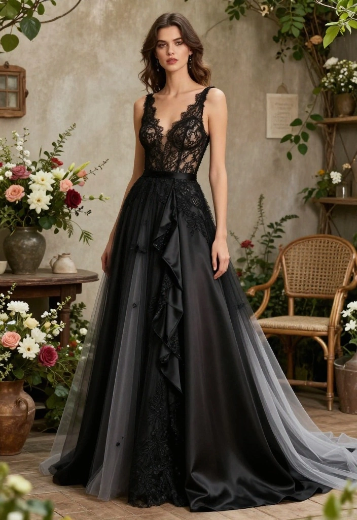 18 Stunning Boho Wedding Dresses That Will Leave You Breathless! - 15. Mixed Fabrics 1