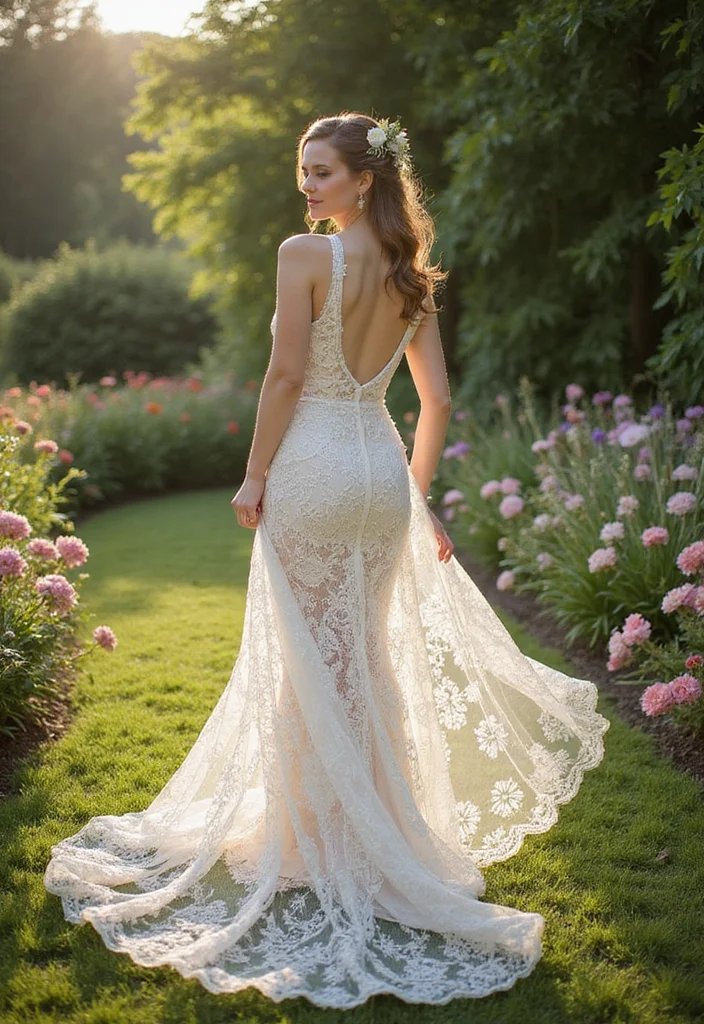 18 Stunning Boho Wedding Dresses That Will Leave You Breathless! - 16. Vintage Lace Overlay 1