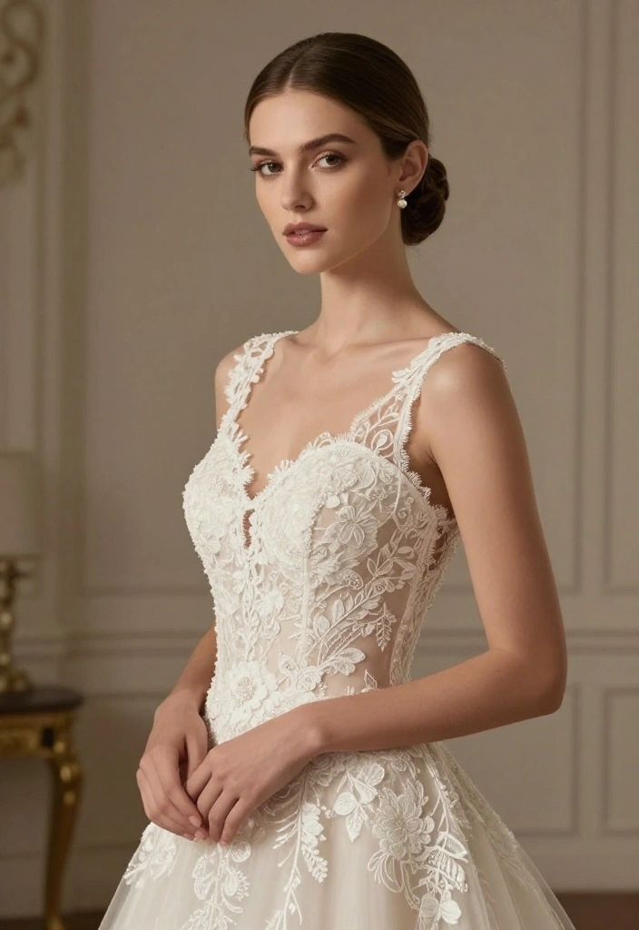 20 Breathtaking Straight Hair Looks Perfect for Brides! - 20. Straight Hair with a Low Bun 1
