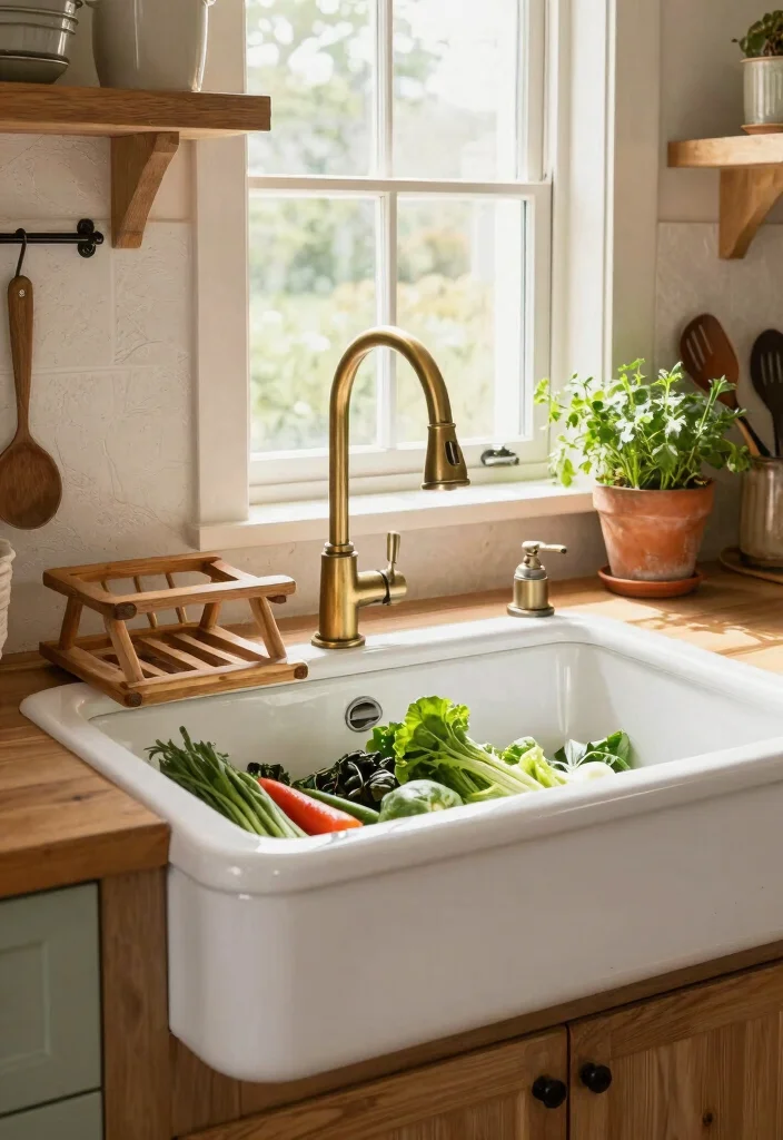 20 Charming Country Kitchen Touches You Never Knew You Needed! - 2. Farmhouse Sink 1