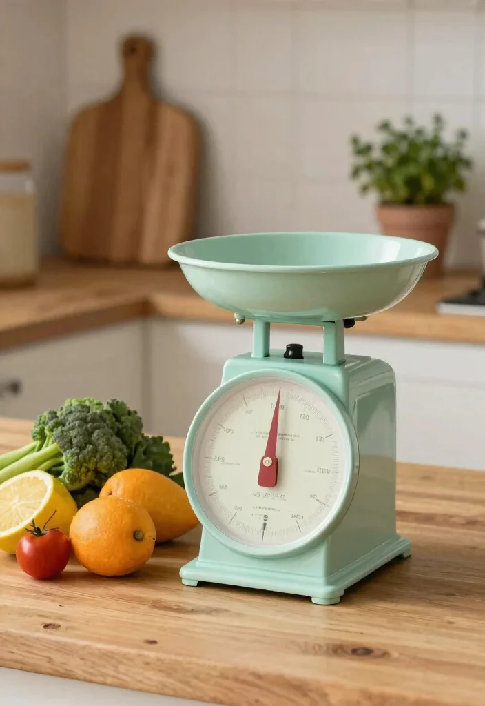 20 Charming Country Kitchen Touches You Never Knew You Needed! - 4. Vintage Kitchen Scale 1