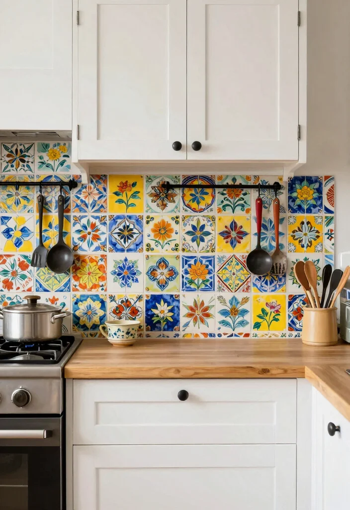 20 Charming Country Kitchen Touches You Never Knew You Needed! - 6. Colorful Backsplashes 1