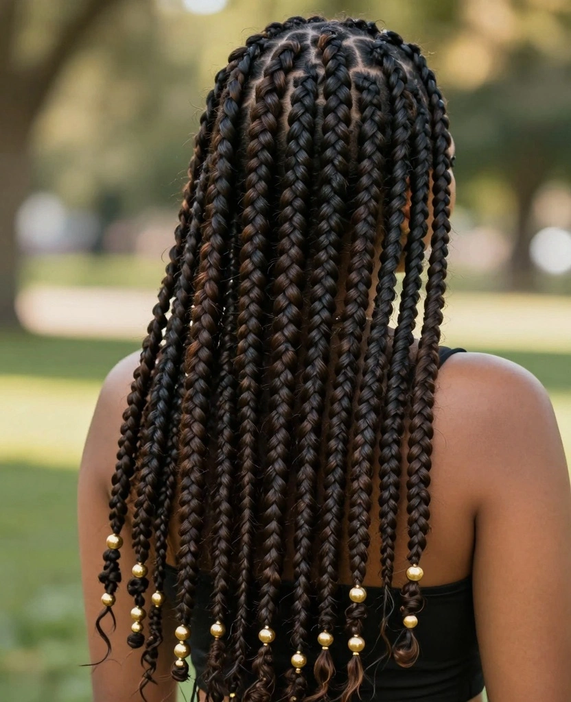 20 Stunning Braids That Will Turn Heads! (#20 Will Leave You Speechless!) - 1. Box Braids: Timeless Elegance 1