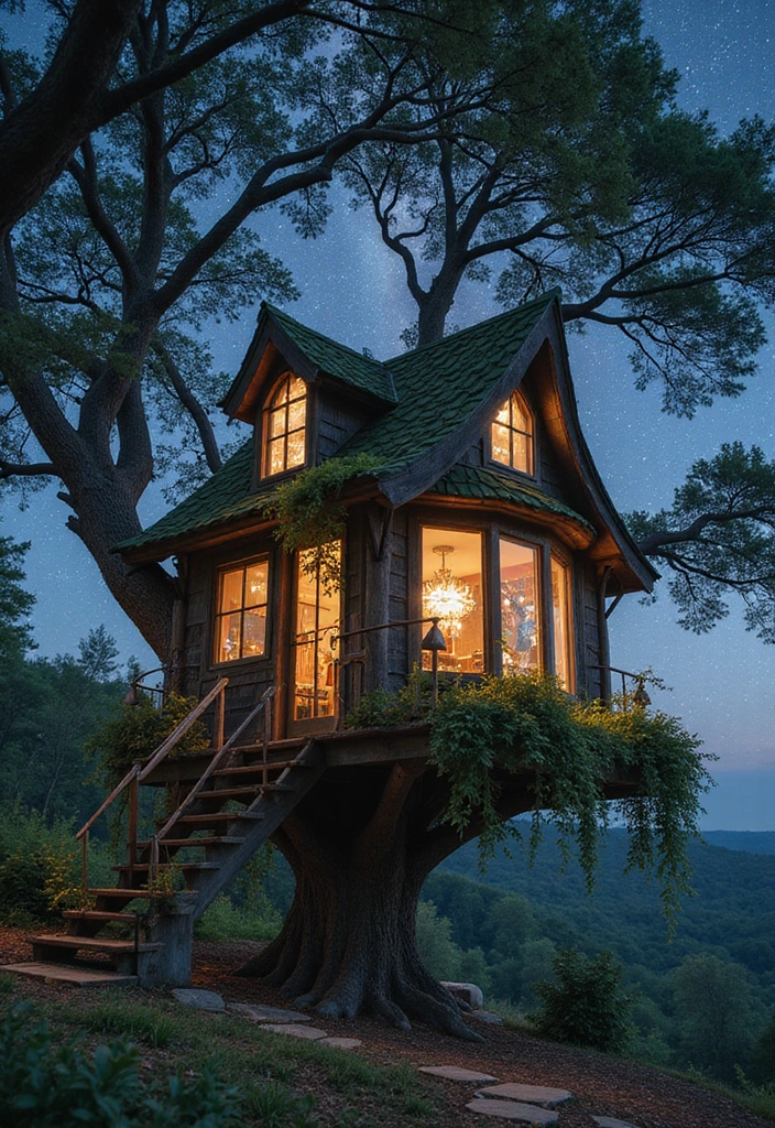 Unlock the Secret: 20 Forest Villas So Magical, They Belong in a Fairytale! - 18. The Celestial Treehouse 1